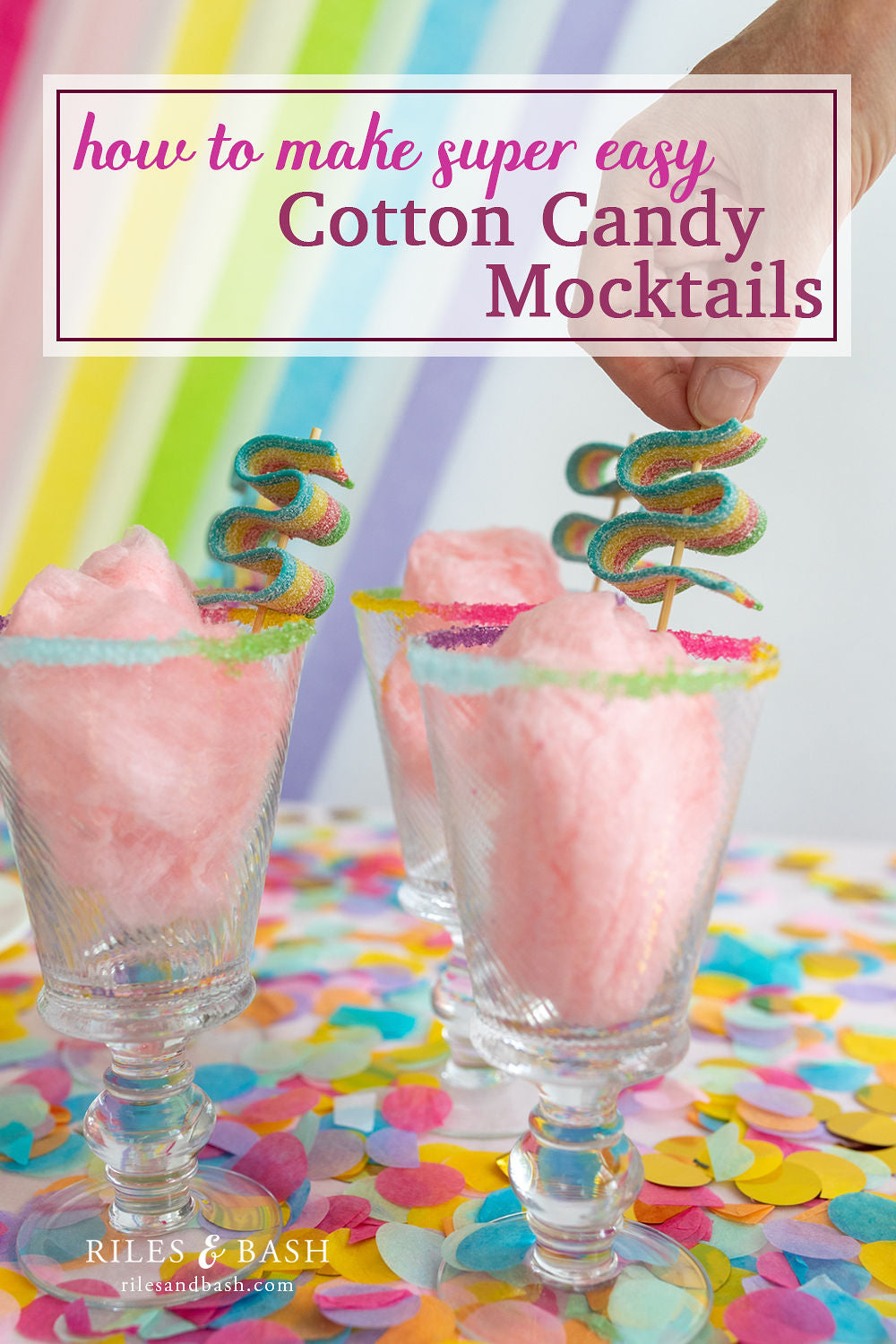 Riles & Bash_How to Make Super Easy Cotton Candy Mocktails