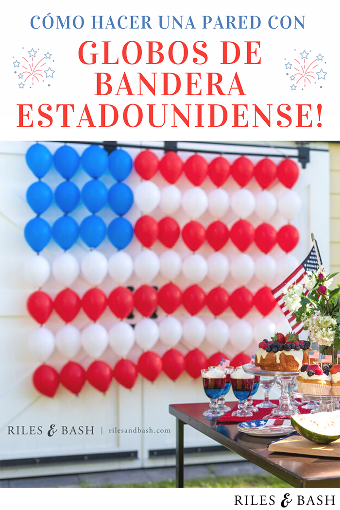 Riles & Bash party shop_How to Make an American Flag Balloon Wall_Red White and Blue Balloons_Link Balloons
