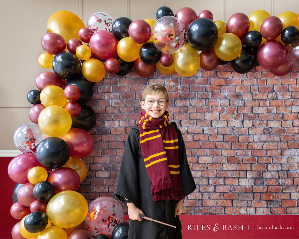 Harry Potter Party Foils Ready-Made Balloon Wall