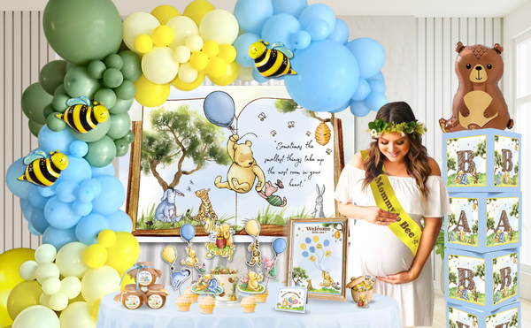 winnie pooh baby shower set