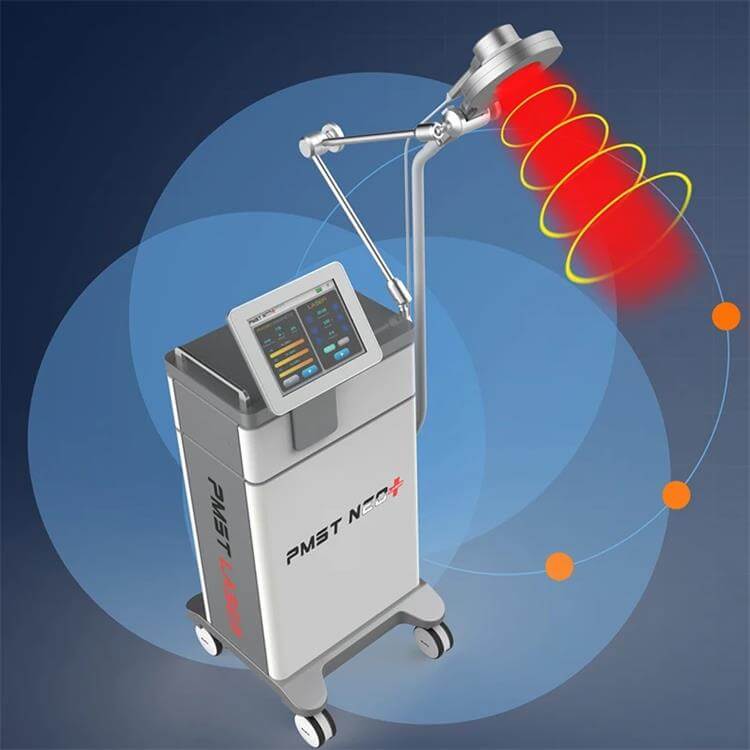 Magnetic therapy machine with laser