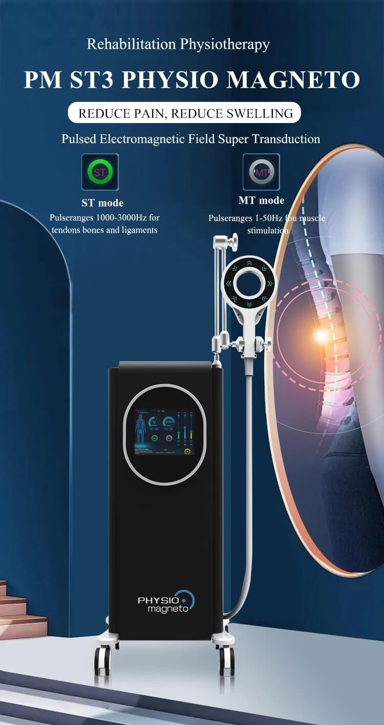 Pulsed electromagnetic field therapy machine reduce pain and swelling