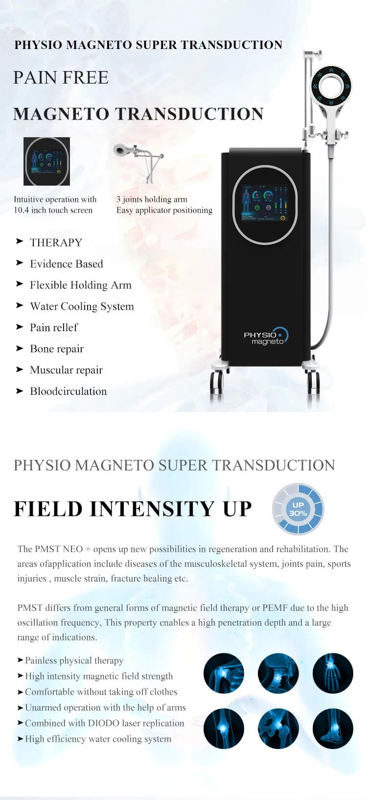 2 in 1 Pulsed electromagnetic field therapy machine