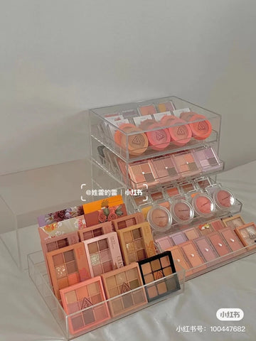 Makeup Collection, Skincare, Recommendation, Tips, Makeup Organisation, Acrylic Organisers, Ulzzang, Aesthetic