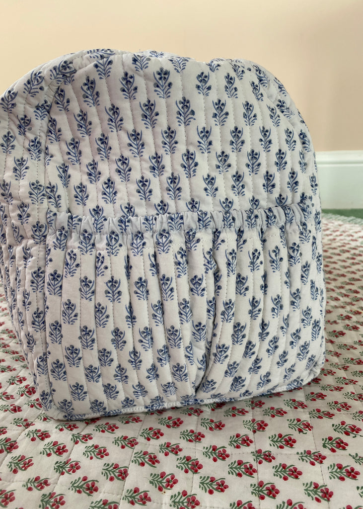 Blue Flower Quilted Duffle Bag – Kapara London