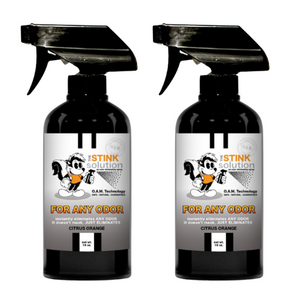Double Pack - Two Citrus Orange 16 oz Sprays | Odor Eliminating Spray