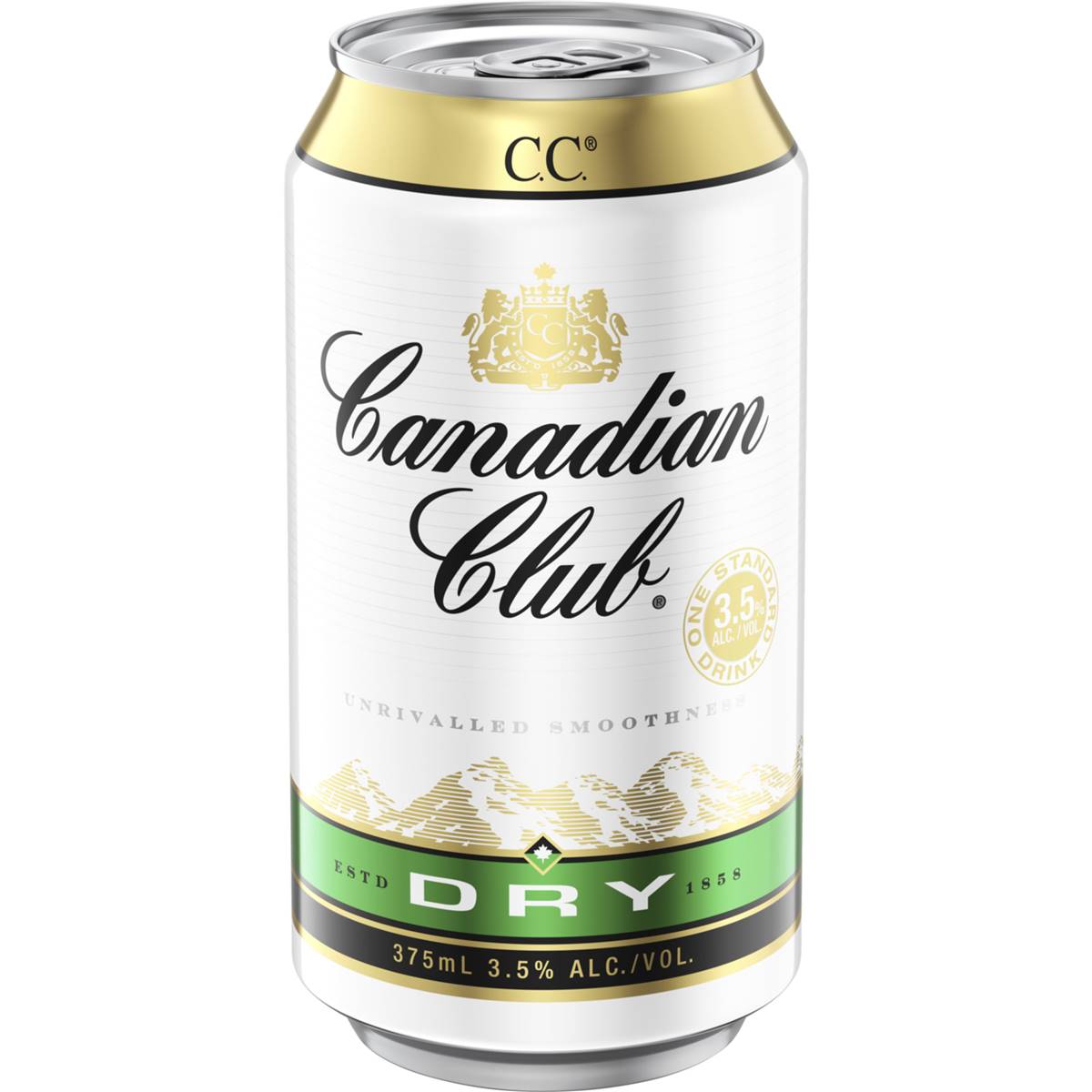 Canadian Club & Dry MID % Cans 375ml x 24 – Wine Cow