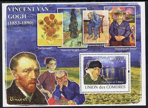 Comoro Islands 2008 Vincent Van Gogh perf s/sheet unmounted mint