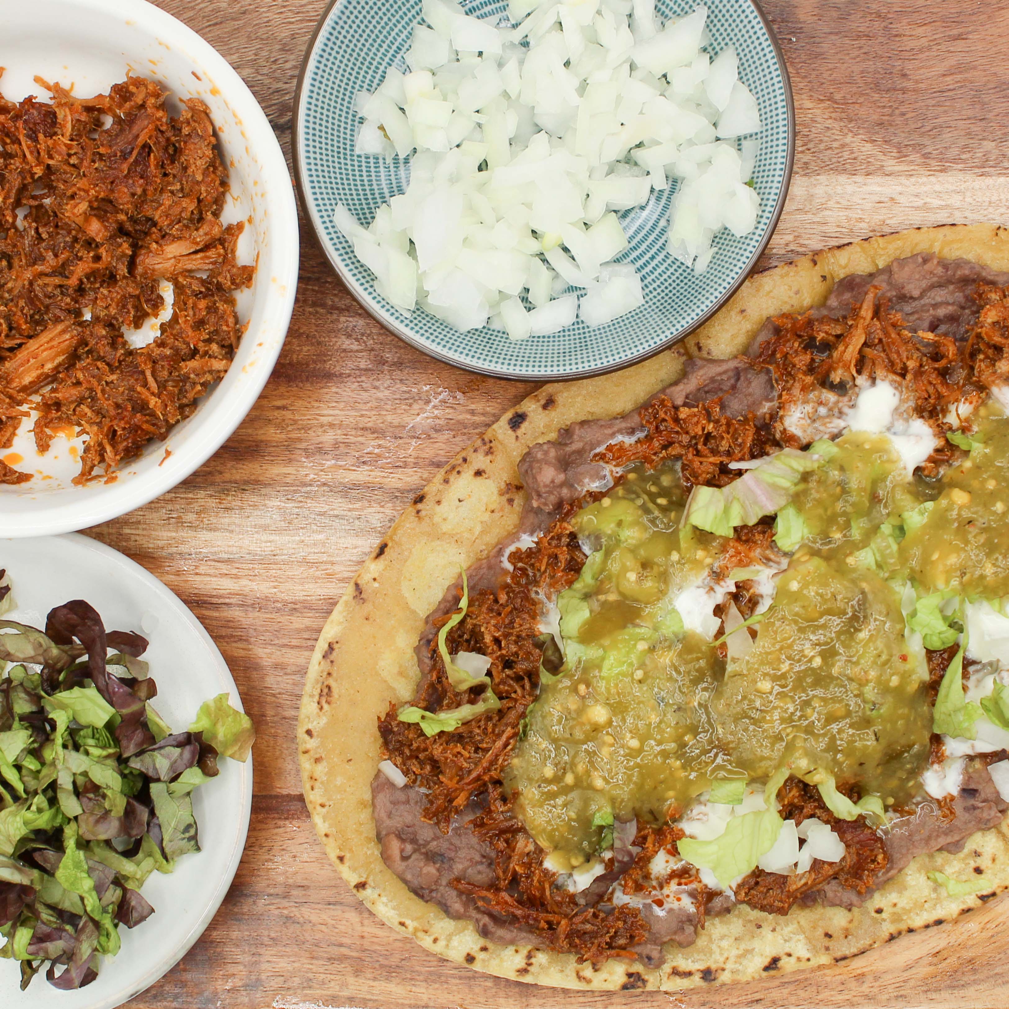 Receta de huaraches de chilorio