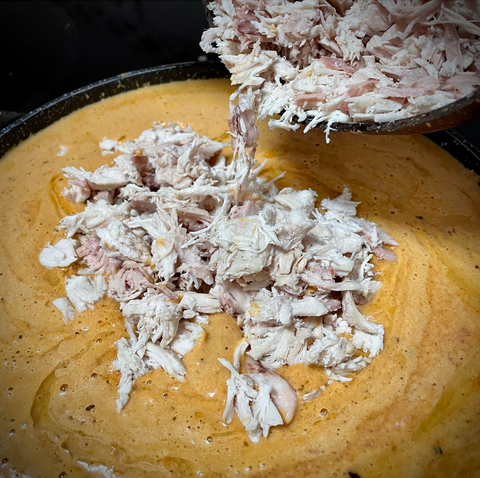 Receta de pollo en crema de chipotle