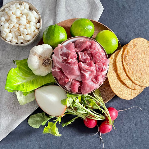 Ingredientes para hacer pozole blanco