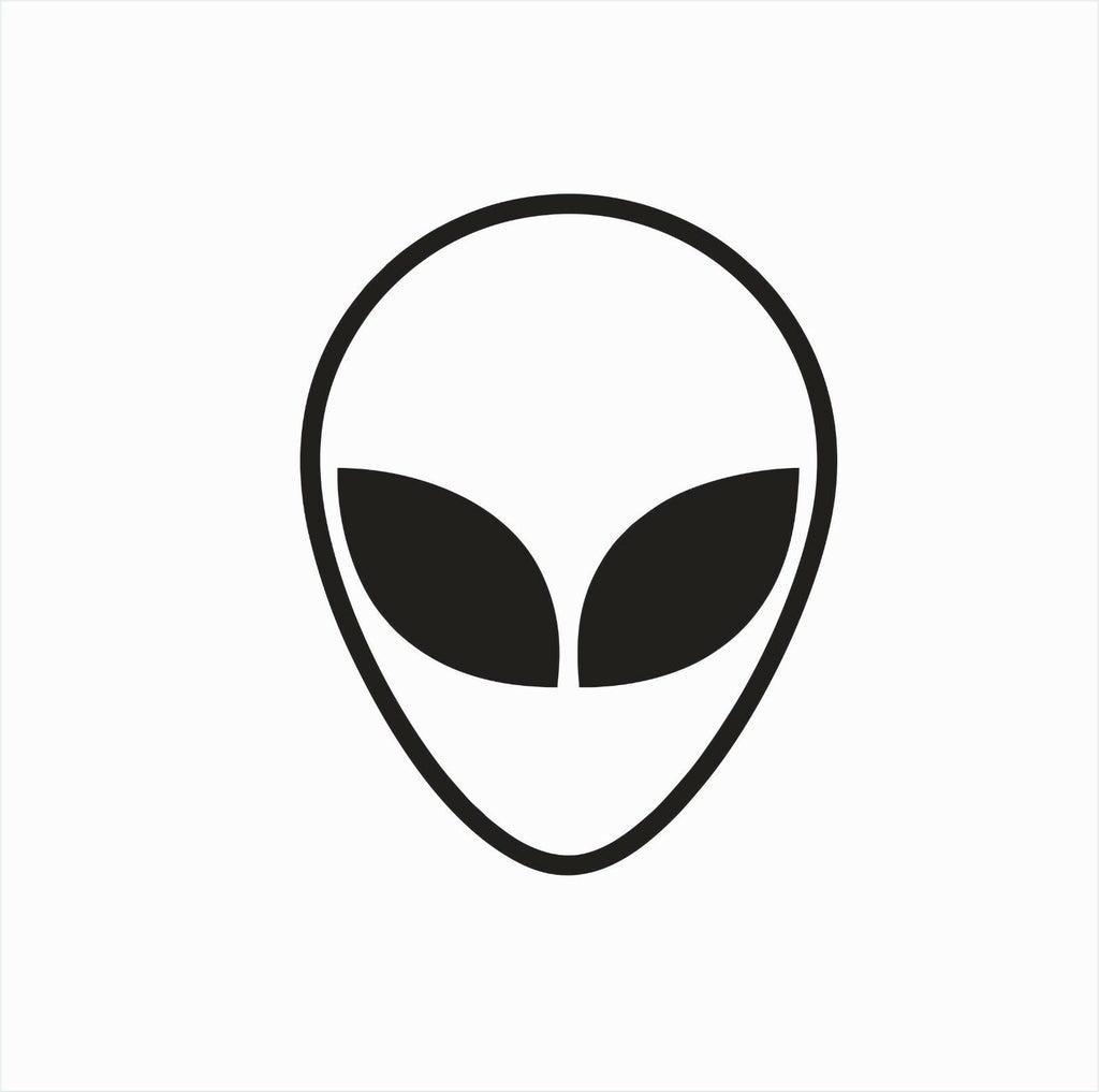 Alien Head Face Space Vinyl Die Cut Car Decal Sticker