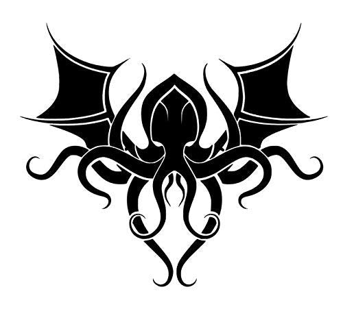 Cthulhu sticker Cthulhu decal ancient one decal winged cthulu vinyl de ...