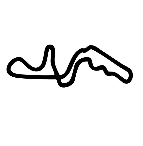 Suzuka Circuit Decal Race Track Decals Outline Sticker Helmet Car ...