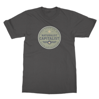 Buy dark-heather Naturalist Capitalist Logo Classic Adult T-Shirt