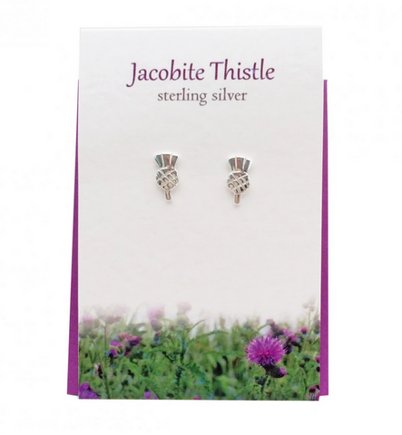 The Silver Studio Scotland Scottish Jacobite Thistle Stud Earrings Card & Gift Set      £11.95