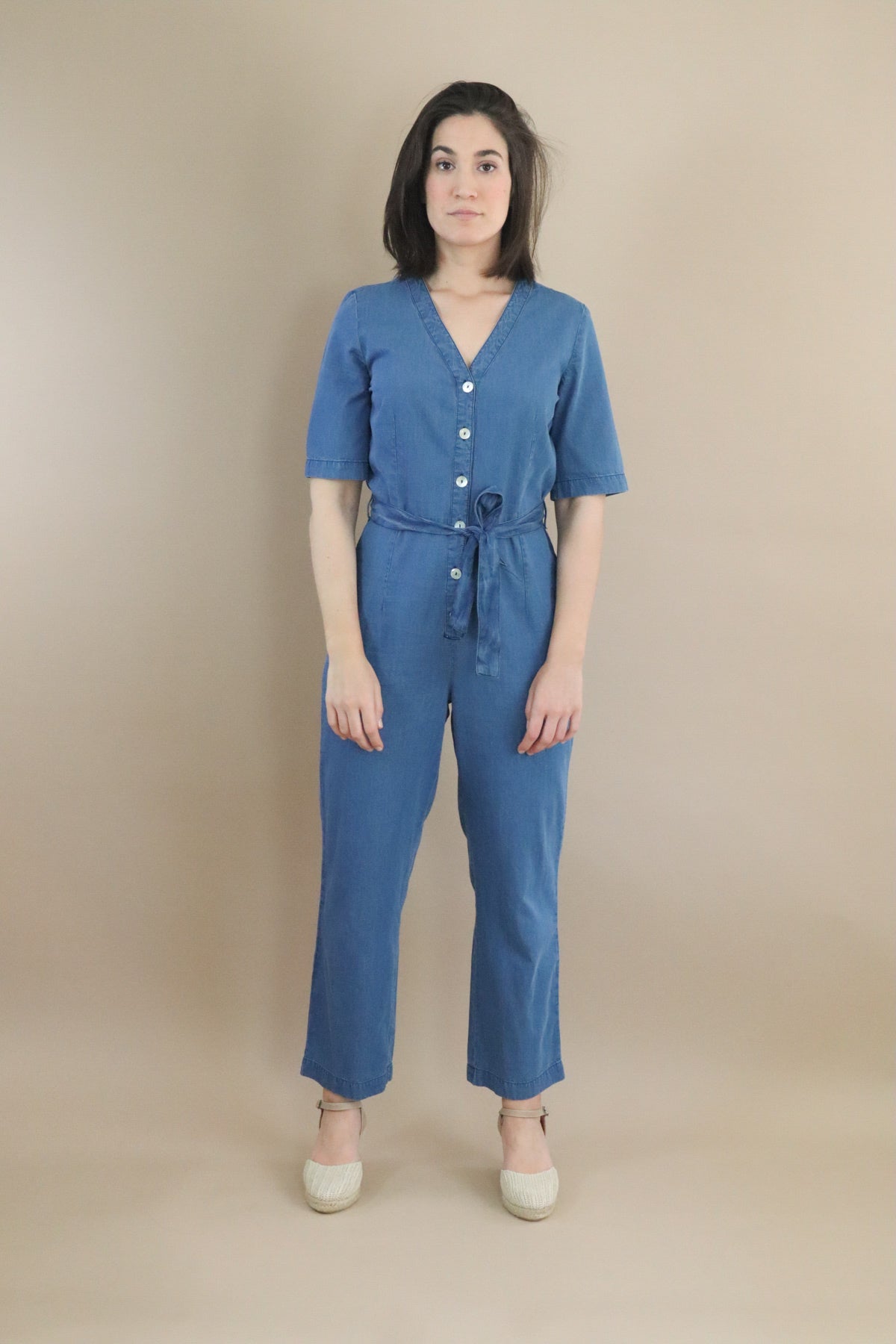 summer denim jumpsuit