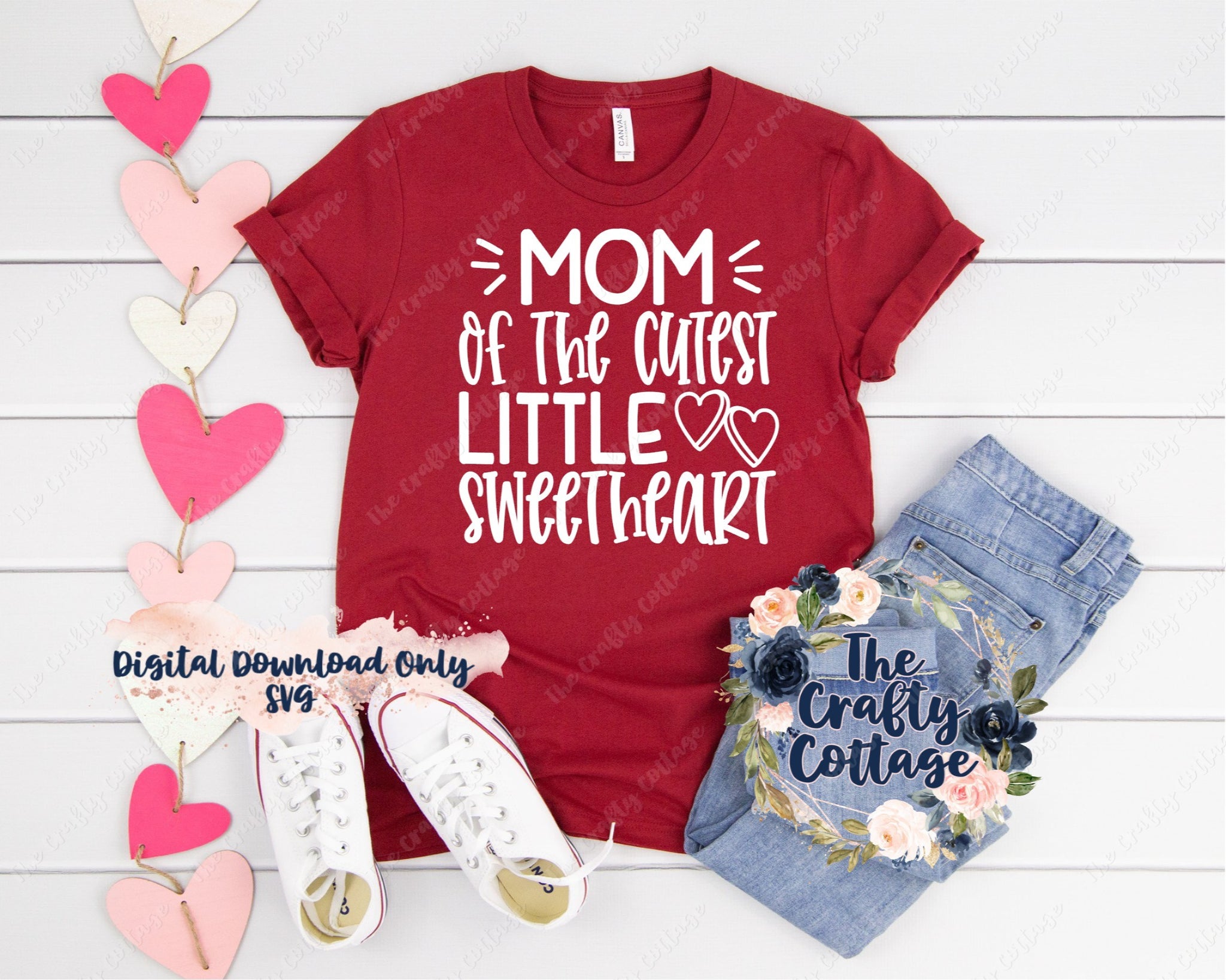 Download Valentine S Day Svg Mom Of The Cutest Little Sweetheart Svg Mom Va The Crafty Cottage