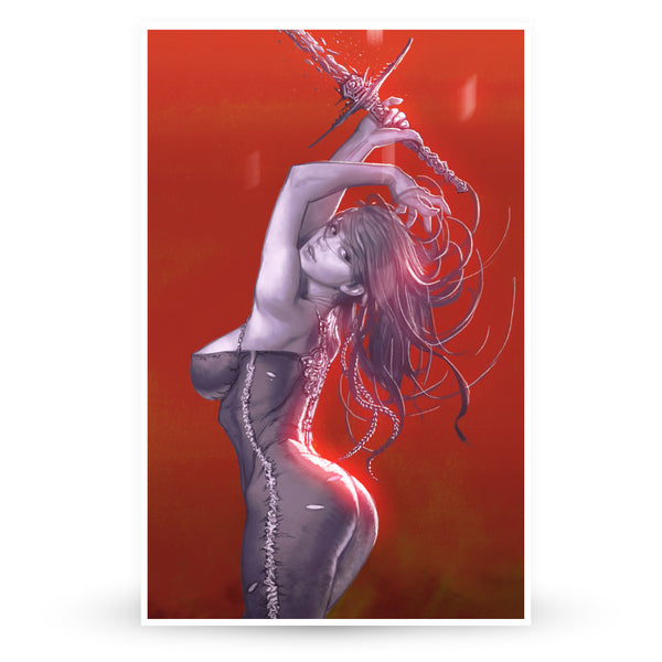 Blade Dancer Digital Art Poster Uwushop