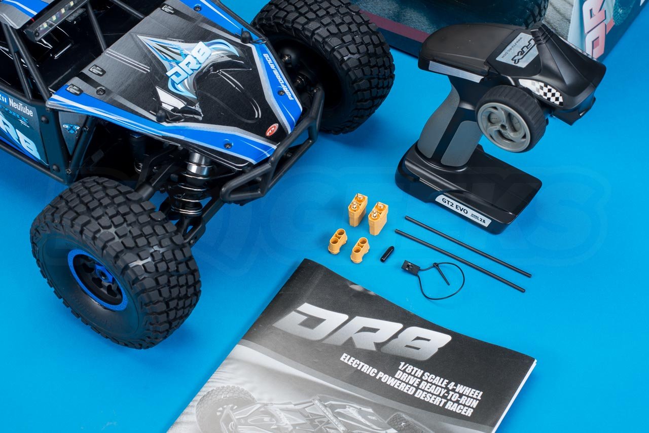 FTX-DR8-6S-Desert-Racer-Review-in-the-box-contents