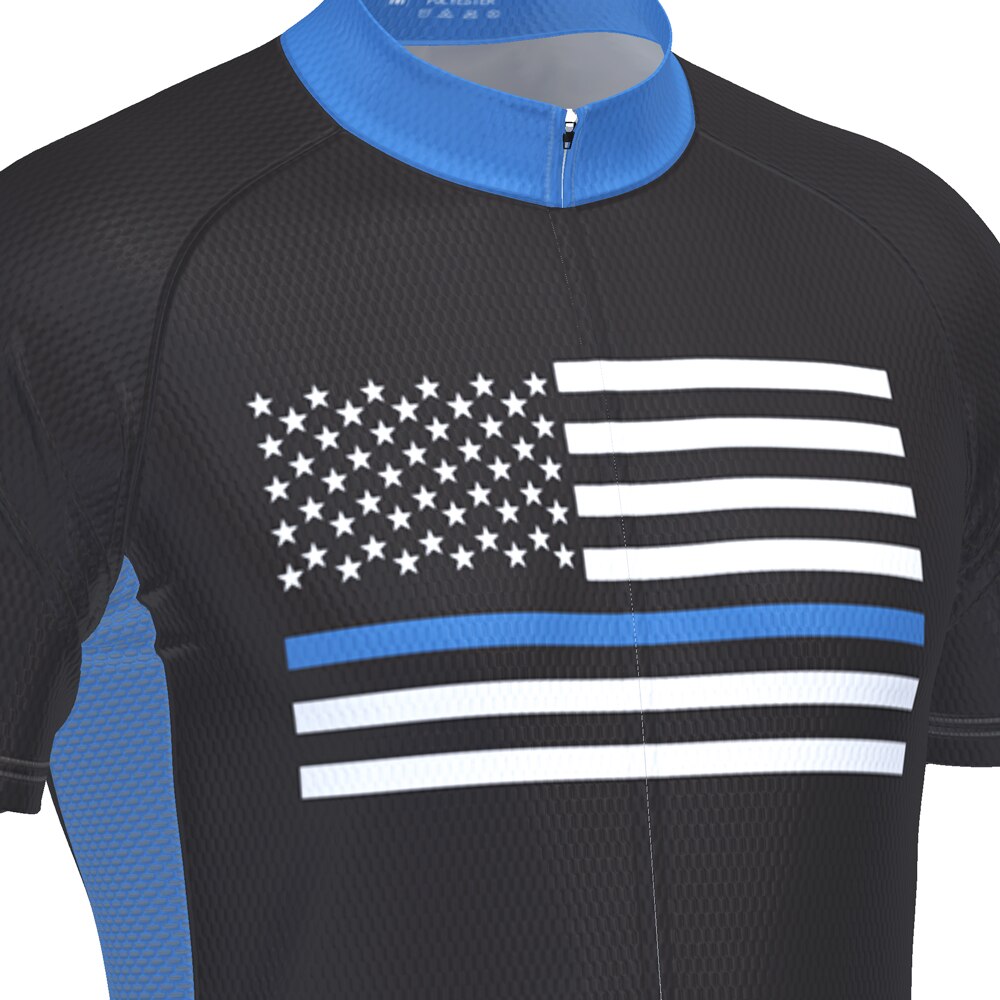 thin blue line cycling jersey