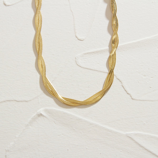 Slinky Gold Chain Bra at Leaf Boutique