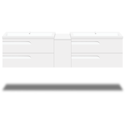 Shop Vanities Style 7 White Wall Mounted