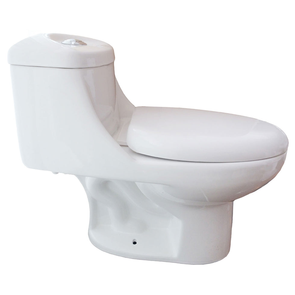 One Piece Elegant Modern Lt2t Toilet With Soft Close Seat Lesscare