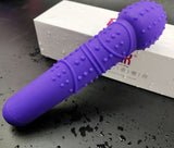 Silicone vibrating dildo wand body massager 7-speed rechargeable (choose your style)
