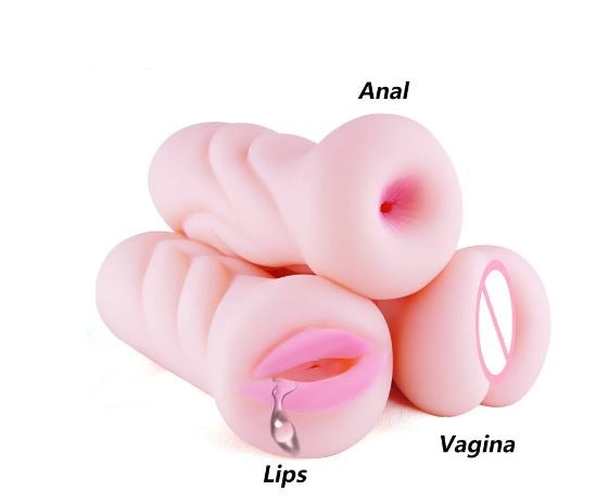 Male realistic masturbator cyberskin to simulate anal, oral, or vagina photo image