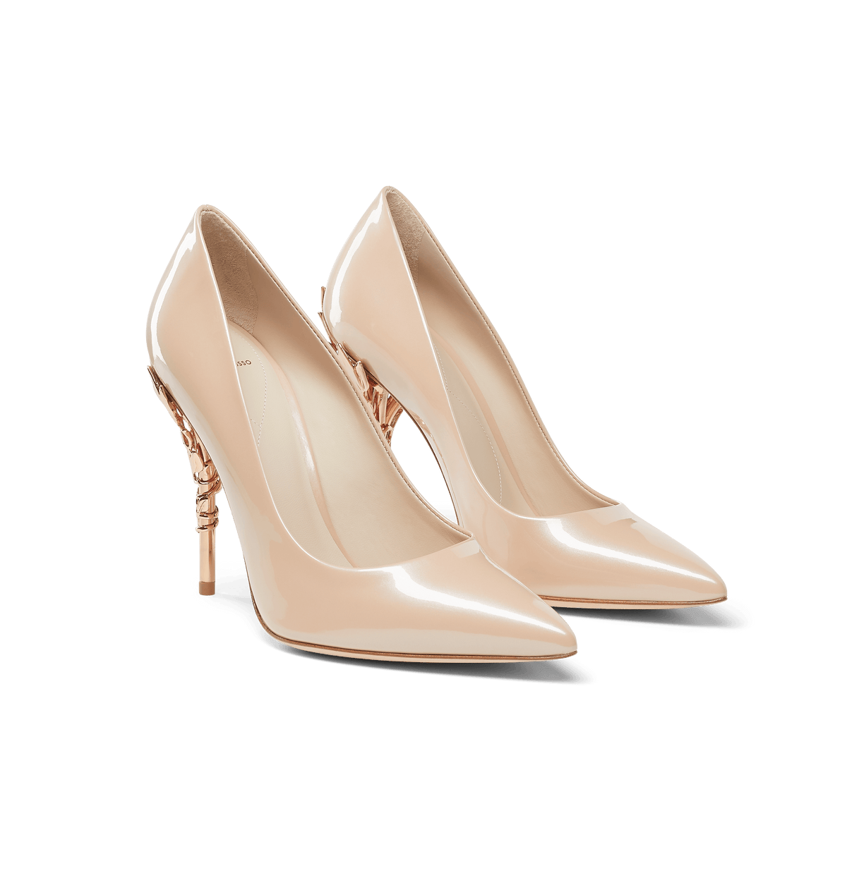 pink patent heels