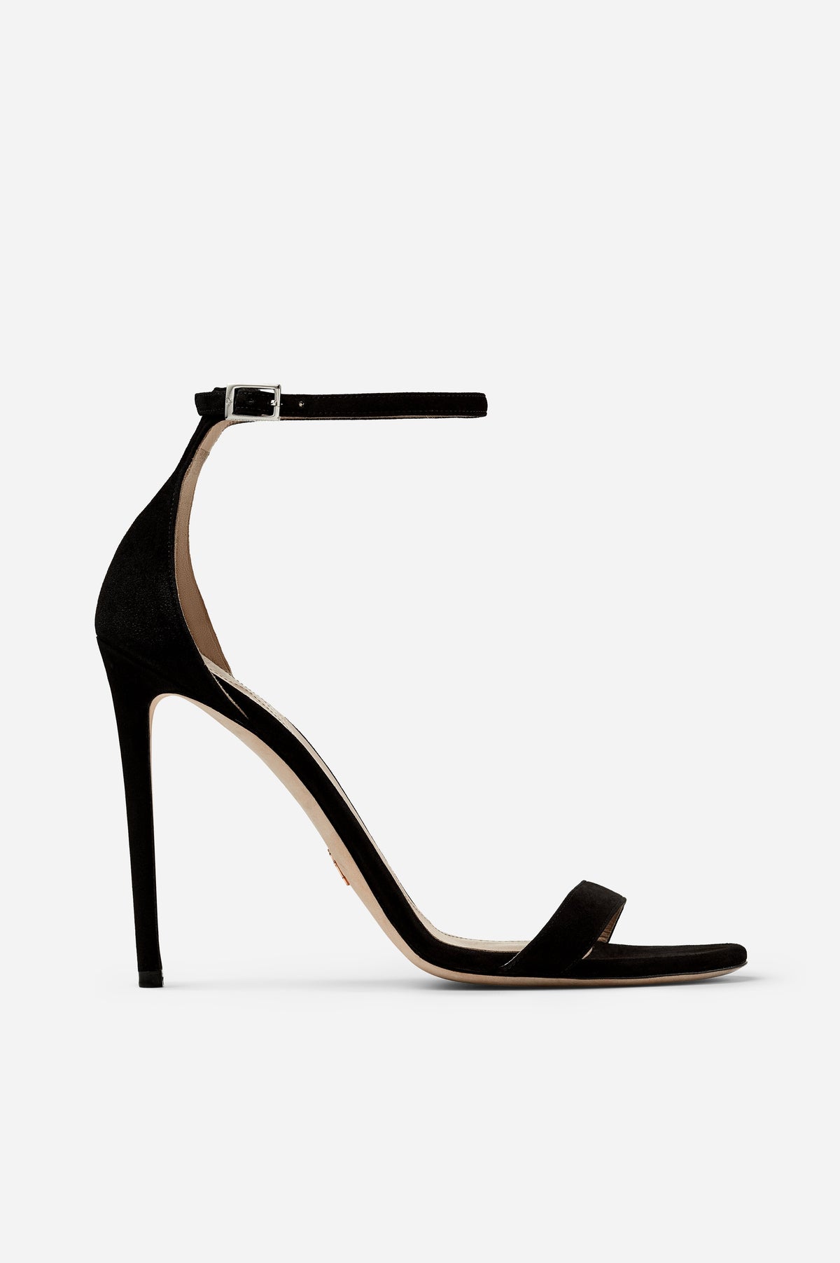 black suede sandal