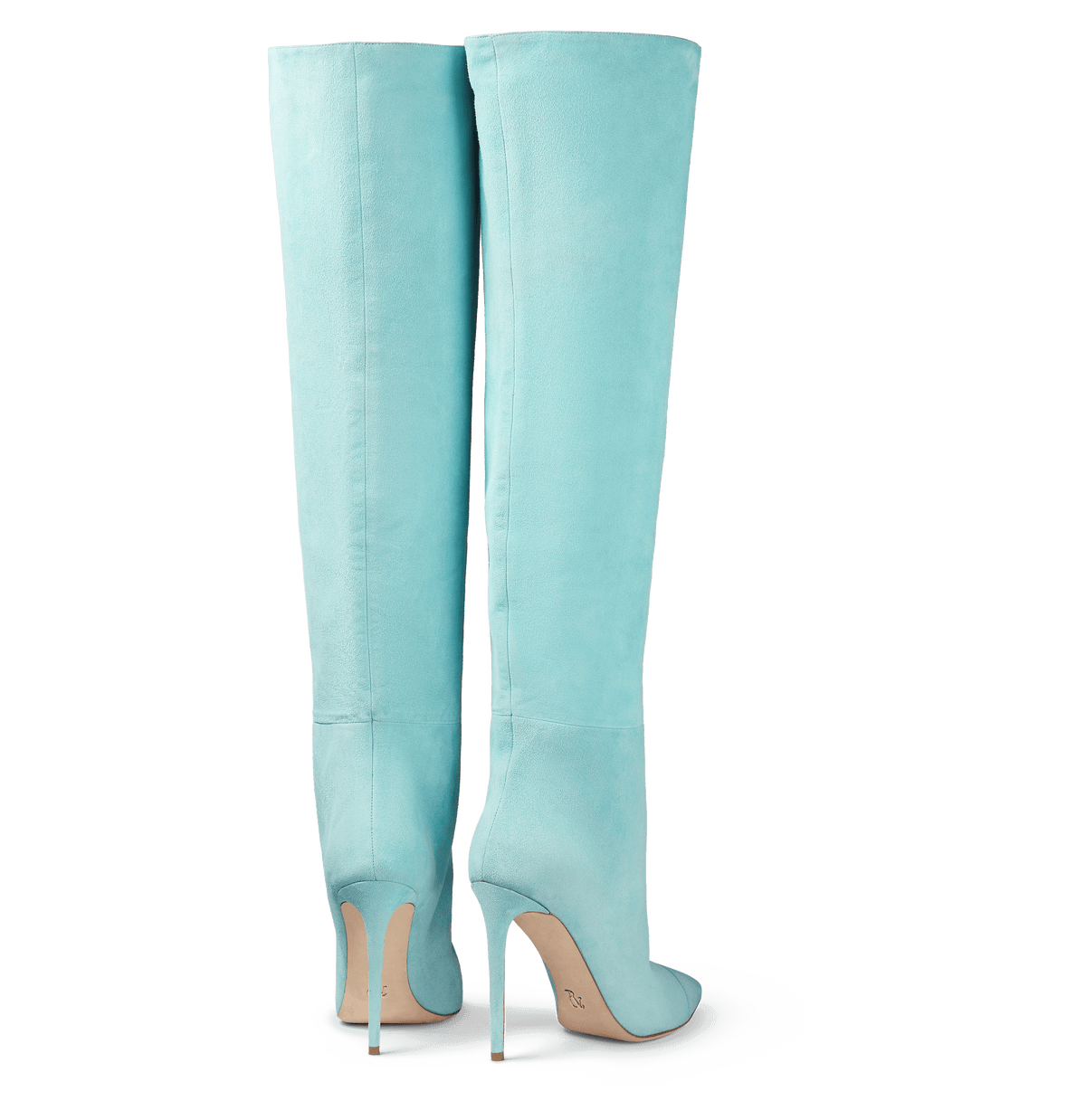 turquoise over the knee boots