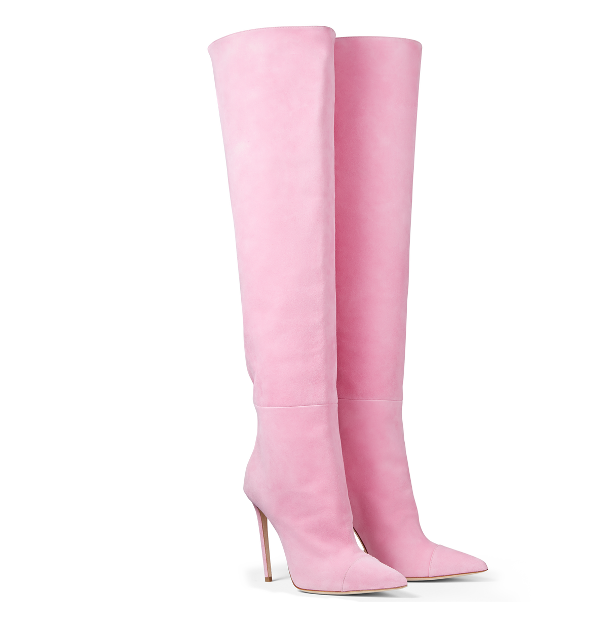 over the knee boots pink