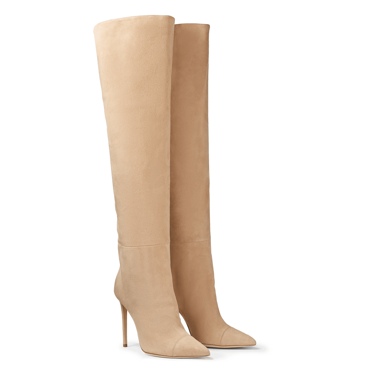 tan suede over the knee boots