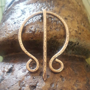 Forged Medieval Cloak Pin - Black Iron – Jen Lipski Fine Art