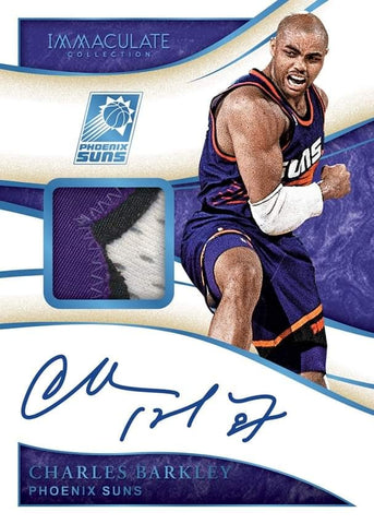 charles barkley panini immaculate patch auto