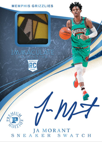 ja morant panini immaculate sneaker swatch