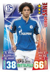 2015-16 Topps Match Attax Bundesliga  #281 - Leroy Sané - FC Schalke 04