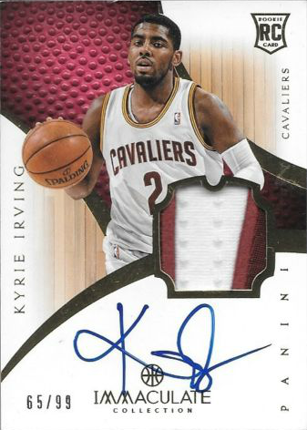 2012-13 Panini Immaculate Kyrie Irving Rookie Patch Auto