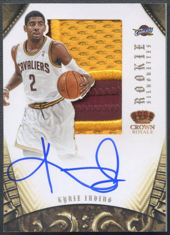 2012/13 Panini Preferred Kyrie Irving Rookie Silhouettes Patch Auto