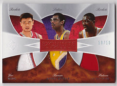 2006-07 Exquisite KAREEM ABDUL JABBAR HAKEEM OLAJUWON YAO MING