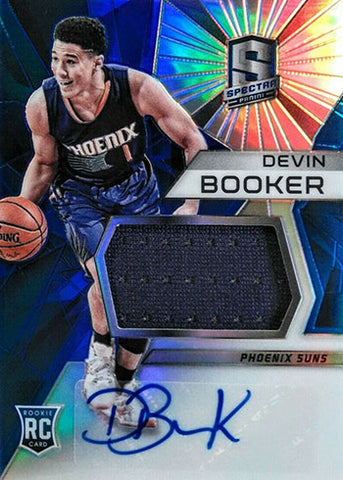 2015-16 Panini Spectra Devin Booker RC Auto Jersey #112