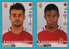 2016-17 Panini Foot Kylian Mbappe #505 with Corentin Jean #504