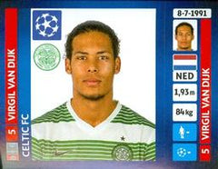 2013-14 Panini UEFA Champions League Stickers  #610 - Virgil van Dijk - Celtic