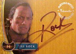 2001 Inkworks The Mummy Returns Autographs The Rock