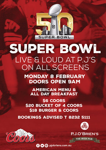 pj obrien super bowl 50 2016 australia