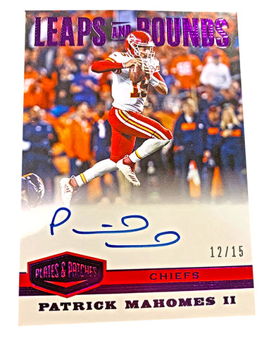 panini plates and patches patrick mahomes