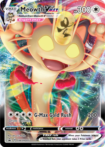 meowth vmax pokemon sword and shield card