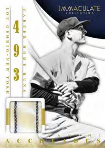 2014 Panini Immaculate Baseball Lou Gehrig